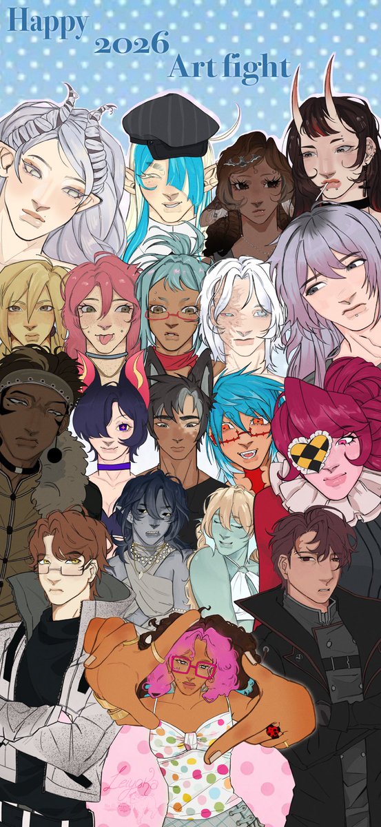 RisingDeadCupid's tweet photo. Mass attack !! Happy art fight everyone! https://t.co/9tjfkRntA4