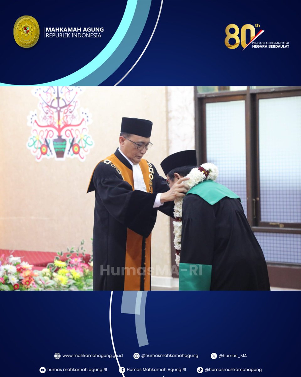 Humas_MA's tweet photo. PIMPIN WISUDA PURNABAKTI, KETUA MA APRESIASI PENGABDIAN 36 TAHUN KETUA PTA PALANGKARAYA BAMBANG SUPRIASTOTO

Berita selengkapnya silahkan klik https://t.co/Pzq5Y7vxbP atau kunjungi website resmi Mahkamah Agung RI di https://t.co/dPhd7WjJR5 untuk melihat berita lainnya. https://t.co/JnR6LFIx78