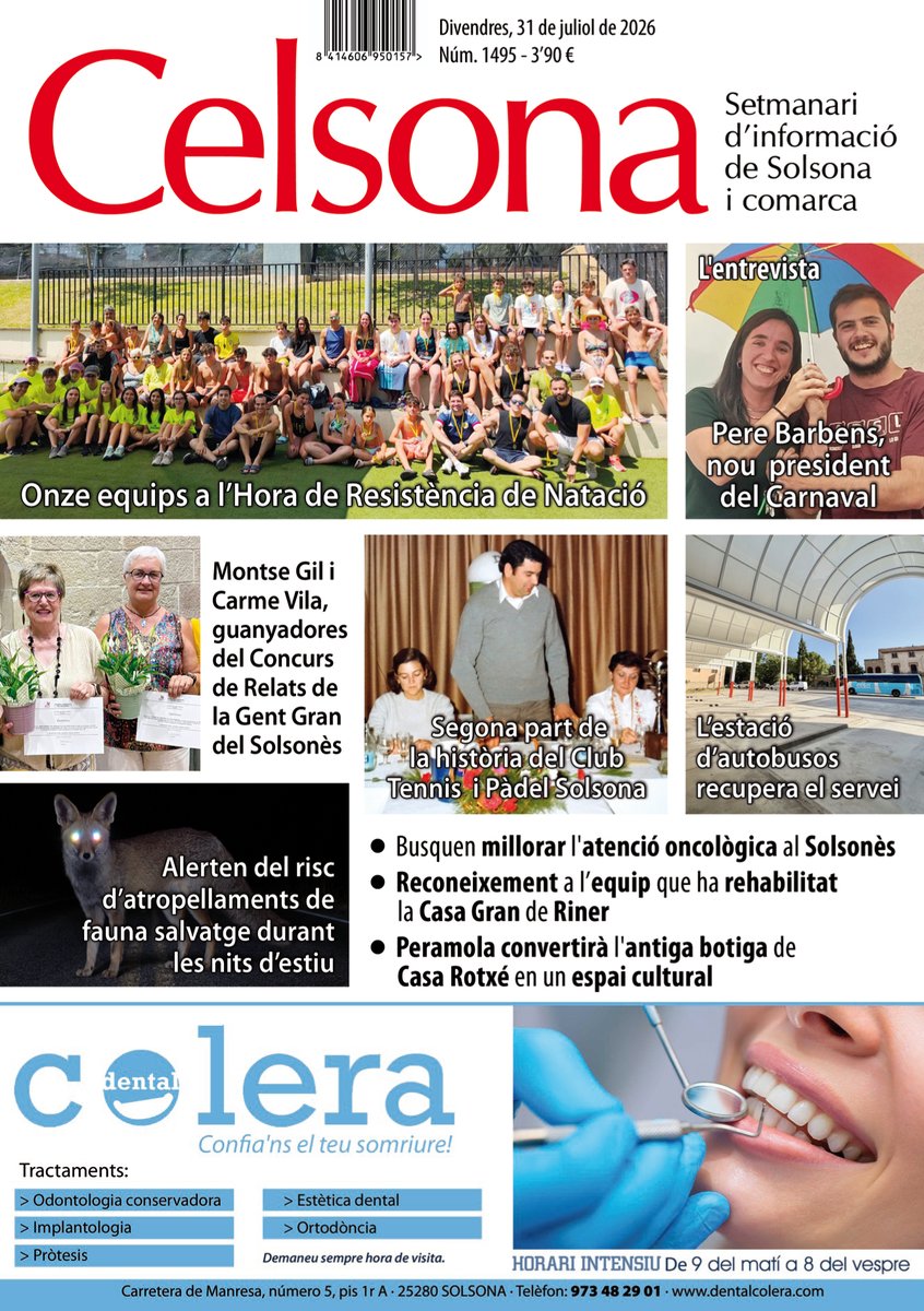 JosepMariaBores's tweet photo. Una estona de lectura entretinguda. Agafeu el Celsona. Bon dia!!! #celsona #solsona #premsacomarcal https://t.co/9Dt2OUvA53