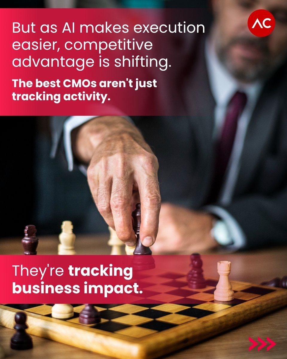 chandraavinash1's tweet photo. AI makes activity easier to scale. Impact is harder to create. The future of marketing leadership won't be measured by impressions and output, but by CAC, CLV, retention, and revenue contribution.
#CMO https://t.co/cBBVIL2H2F