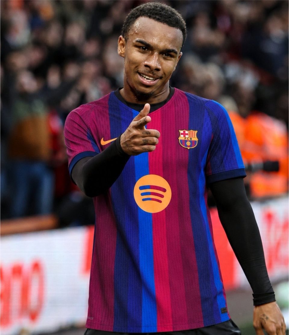 FullTime90X's tweet photo. 🚨 𝗕𝗥𝗘𝗔𝗞𝗜𝗡𝗚: Bournemouth have approached Barcelona following the injury suffered by Eli Junior Kroupi and are now willing to let him leave for a reduced fee of €65M. 💰🤕

However, Barça are still waiting on Julián Álvarez and remain focused on their priority target before making any final decision on another striker. ⏳🔵🔴

📌 A reminder: Barcelona’s most successful No. 9 in history, Luis Suárez, was also signed while he was sidelined for several months. The club has previously shown it is willing to invest in elite talent despite short-term fitness concerns. 🔥🇺🇾