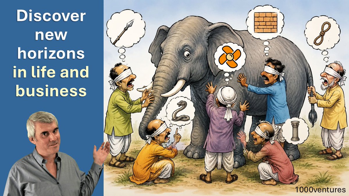 vadimkot's tweet photo. Check out my latest article: Open up new horizons in life and business with the parable of the six blind men and the elephant https://t.co/0iX38F6Sha через @LinkedIn https://t.co/NeG6CPXPKH