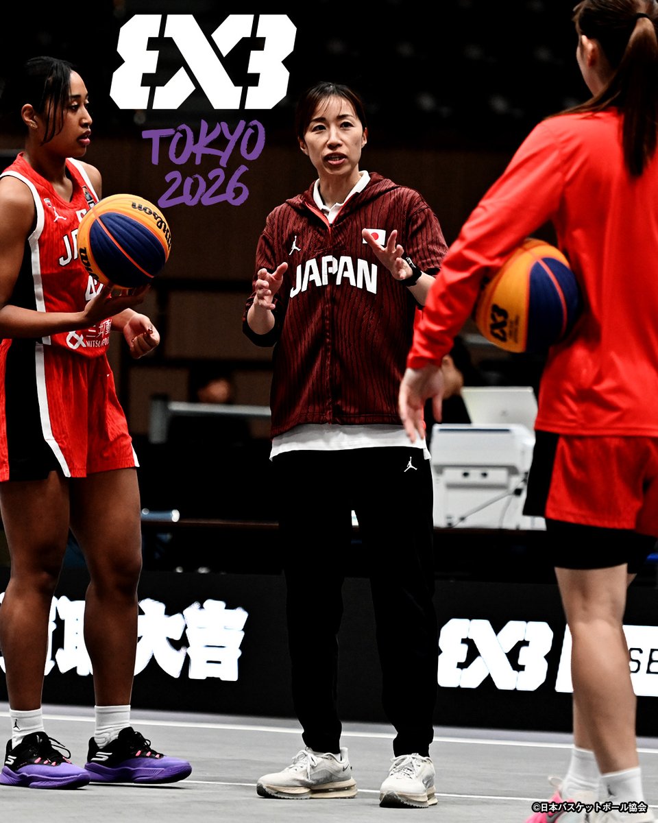 JAPAN_JBA's tweet photo. #AkatsukiJapan 3x3女子日本代表
🔥FIBA 3x3ウィメンズシリーズ2026 #3x3WS
🗼東京STOP🗼明日開幕
📝「いつもとは違うレイアウトの代々木が埋まったらすごいおもしろいんだろうな」高橋未来選手
https://t.co/paXqFNsvVC

📣チケット好評発売中✨
👉 https://t.co/xsC9HgBvfT

📍代々木第二体育館
🗓️8月1日(土)／予選プール
14:00🆚予備予選B1位
18:00🆚フランスU25
8月2日(日)／決勝トーナメント
※予選プール上位2チーム（計8チーム）
📡YouTube Live
https://t.co/juEIJ637sV
https://t.co/37b2UVVhY4

@jba3x3Official
#バスケ #日本一丸
@fiba3x3