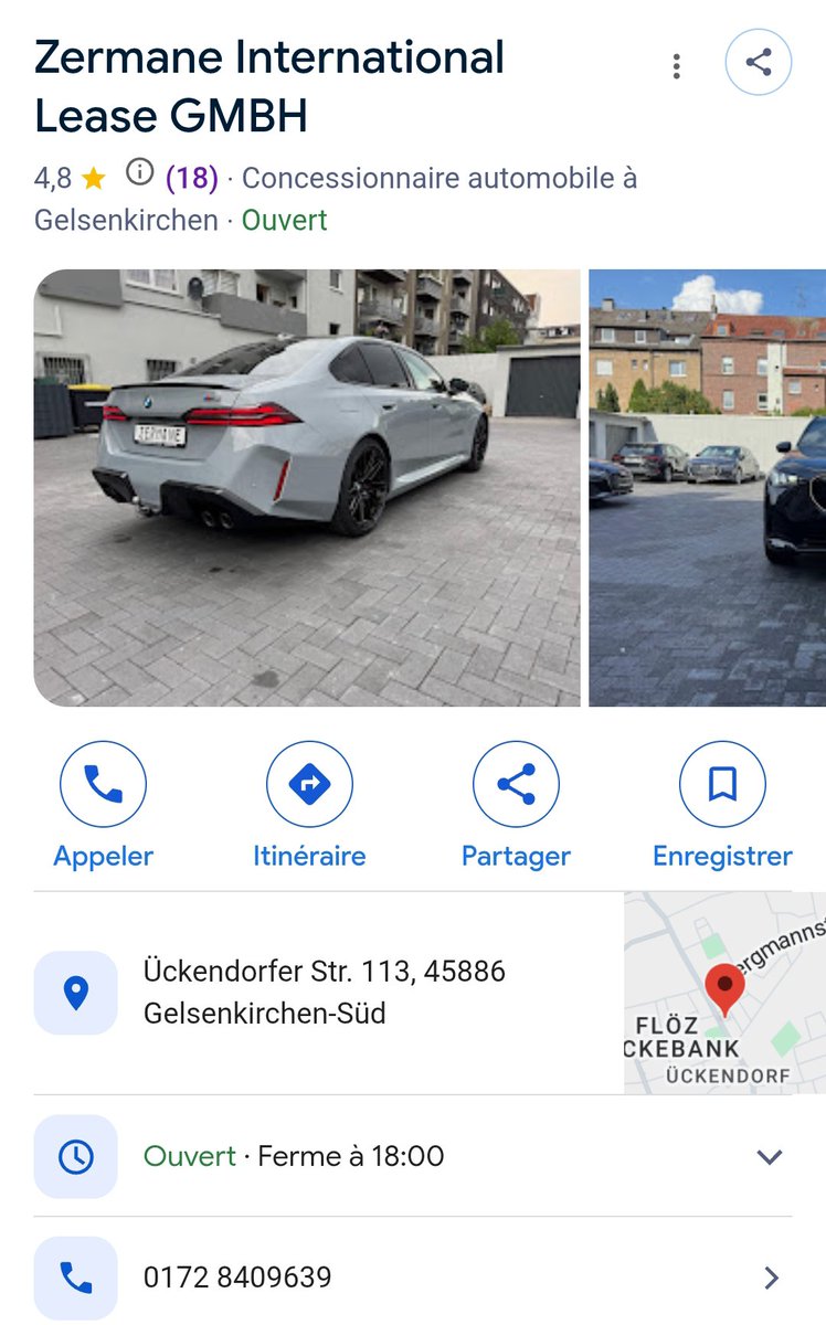 Paradoutalents's tweet photo. Les frères :

Un Fréro Algérien a voulu acheter des voitures en Allemagne , il a payer presque 120 000 € depuis 4 mois mais le mec du garage a disparu et veut pas lui rendre son argent ni lui donner les voitures.

Faut partir sur Google et mettre une seul étoile svp . https://t.co/d8EjKtYsXS