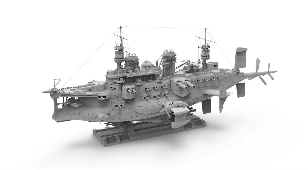 ModelBorder's tweet photo. BORDER New product 

ボーダーモデル 最新SFシリーズ！二等空天戦艦「破天号」！無接着・事前塗装済み https://t.co/FNYW2AcVVK