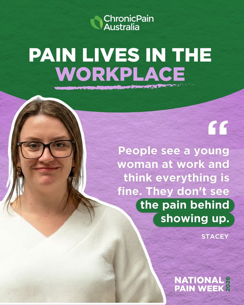 HCNSW's tweet photo. Today is the last day of National Pain Week. 
Pain lives in our homes, workplaces, schools, relationships and
communities.Yet for the 5.4 million Australians living with chronic pain, it
remains often unseen, misunderstood and under-recognised. #PainLivesHere #NPW26 https://t.co/Srv2u3ZEbW