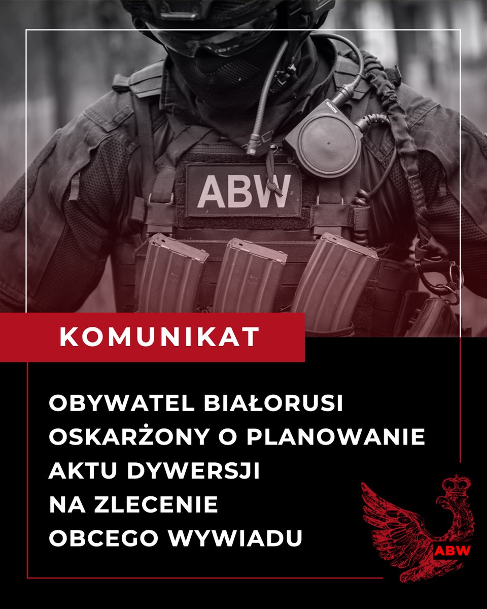 ABW_GOV_PL's tweet photo. 2⃣7⃣ lipca do sądu trafił akt oskarżenia przeciwko obywatelowi Białorusi Vitalijowi S. Mężczyzna, działając na rzecz obcego wywiadu, przygotowywał podpalenie magazynu w woj. lubelskim. Grozi mu do 8 lat więzienia.
Śledztwo prowadzone było przez funkcjonariuszy Delegatury @ABW_GOV_PL w Lublinie pod nadzorem Lubelskiego Wydziału Zamiejscowego @PK_GOV_PL. Więcej informacji ⬇️⬇️⬇️
#ABW_GOV_PL #MisjaBezpiecznePaństwo
