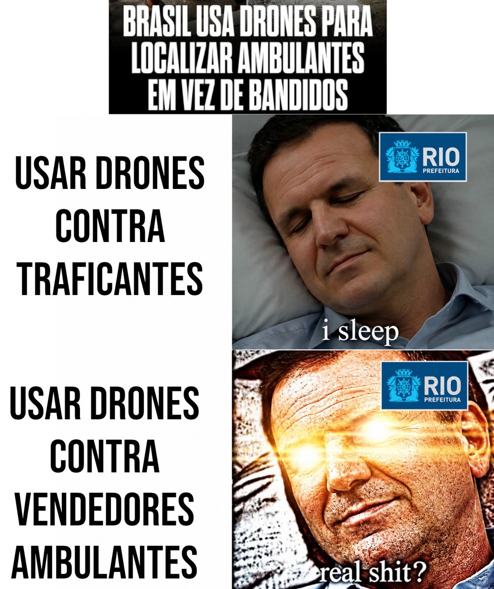brainletbr's tweet photo. Primeiro dá curso pra ensinar traficante a usar drone, e depois usa drone pra perseguir trabalhador https://t.co/sXc005D3Gf