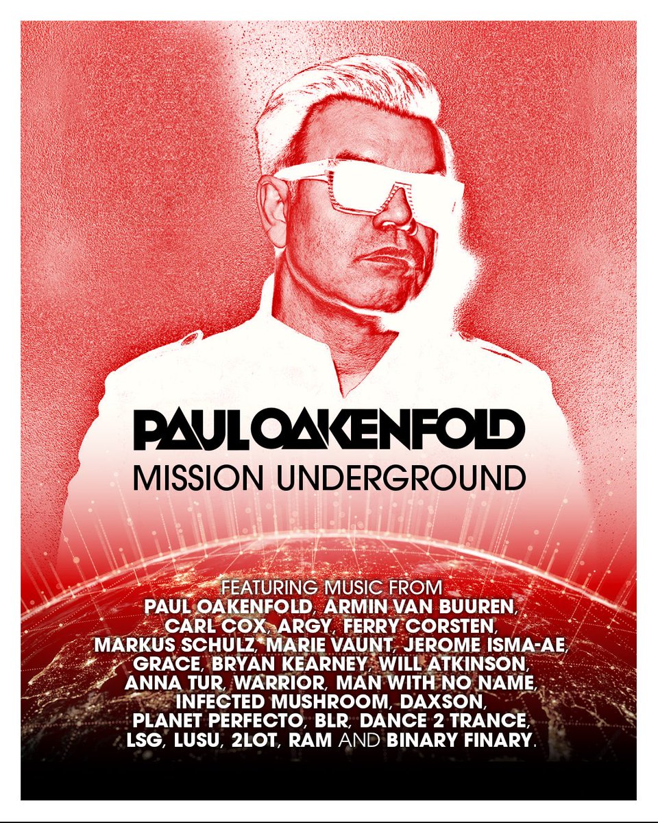perfectorecords's tweet photo. Mission Underground is here 💥

More than an album, this is @pauloakenfold's vision of where trance goes next.

"The whole ethos of our scene should always celebrate the music of tomorrow as much as yesterday".

🎧 Mission Underground is out now - https://t.co/adG3WCFMzD https://t.co/IZnsZPUUFZ