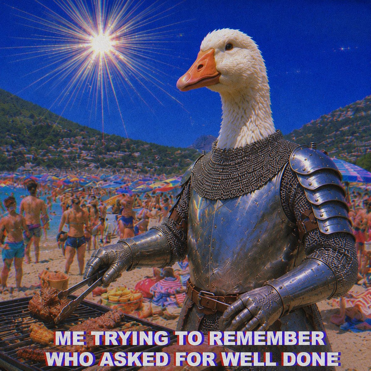 GIACOMOD08's tweet photo. Goose knight making some good food for weekend https://t.co/ofZ1PqBEDs