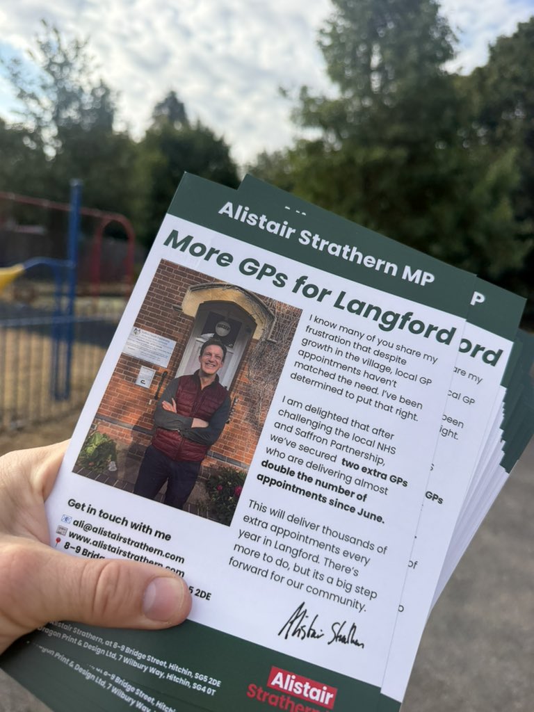 alistrathern's tweet photo. Great to make the most of a cooler start to the day out delivering updates in Langford this morning ☀️

Thank you to everyone who stopped to say hi! https://t.co/GFISin2Vq8