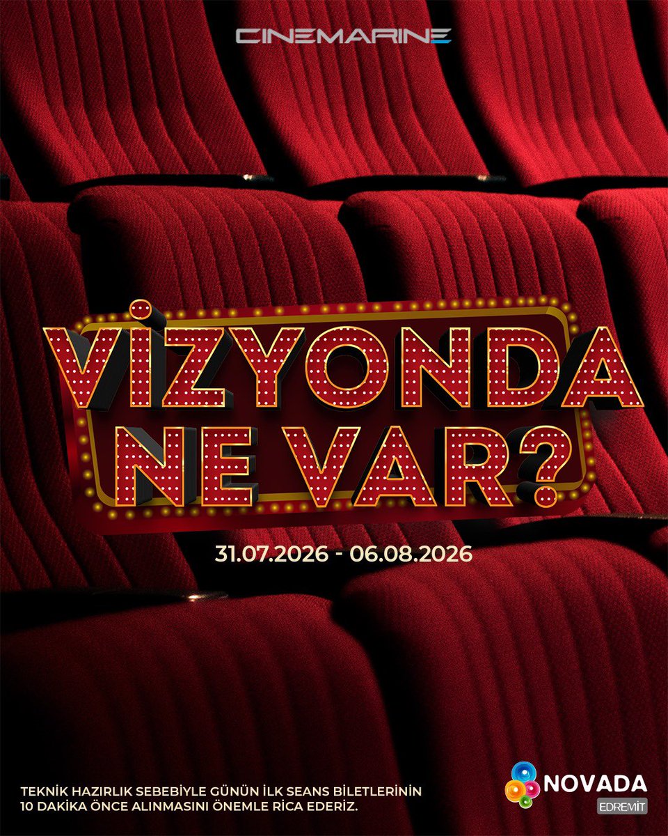 novadaedremit's tweet photo. Bu hafta vizyondakiler! 🎬🎞
(31 Temmuz) 👉🏻kaydır

İletişim: 0266 392 13 30

*Teknik Hazırlık Sebebiyle günün ilk seans biletlerinin 10 dakika önce alınmasını önemle rica ederiz.

#Novada #NovadaEdremit #Cinemarine #Sinema #Cinema https://t.co/iWZ4Nu1Xmq