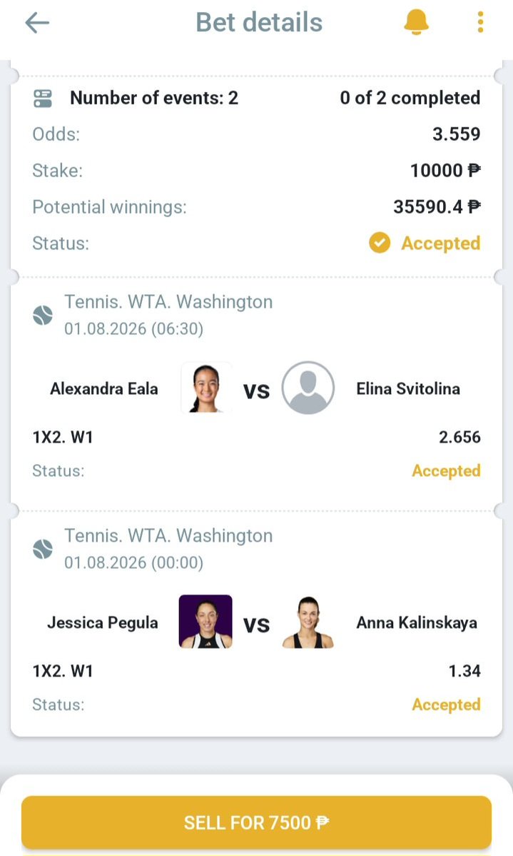 KamaruRidd47222's tweet photo. WTA DC Quarter Finals ๐พ
Betting 18k php / 300$ on Alex Eala Single and Parlay Lets go
๐พ๐ฃ๐ธ!
Link in the Comments
#wta #wtadc #wtawashington #alexeala #eala #tennis #wtatennis #melbet #sportsbet #betting https://t.co/W7jQncbGBX