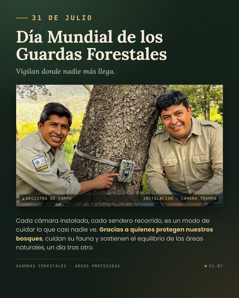 cocosandoval5's tweet photo. Hoy quiero agradecerles por soportar el calor, el frío, las largas caminatas, los peligros que nadie conoce. Gracias por permanecer firmes cuando el resto del mundo sigue su rutina sin imaginar que en algún rincón del bosque alguien está defendiendo silenciosamente la vida. https://t.co/7qQralNbSL