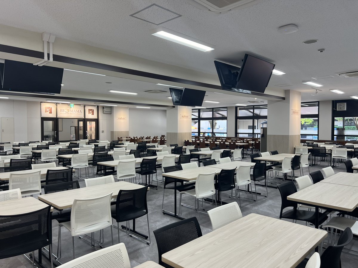 KwanseiGakuin's tweet photo. ／
西宮上ケ原キャンパスの
食堂BIG MAMA
がリニューアルOPEN✨
＼
改修工事が終了し営業が再開します‼️
食堂 BIG PAPAについては8/3(月)より
休業となりますので営業スケジュールを
ご確認ください🔻
https://t.co/sm5Ibl6XVN https://t.co/ybjl8NHSdN
