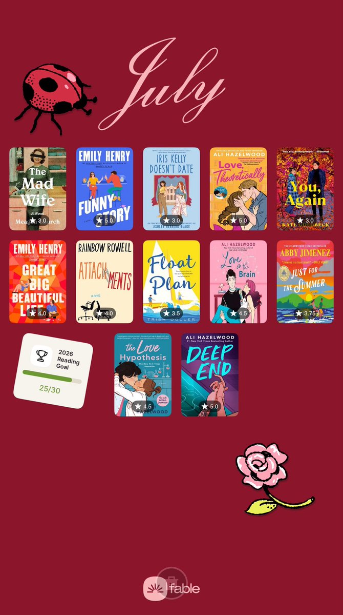 VivisLibrary's tweet photo. pretty good month for me🤓 https://t.co/OTpC6qPlDR