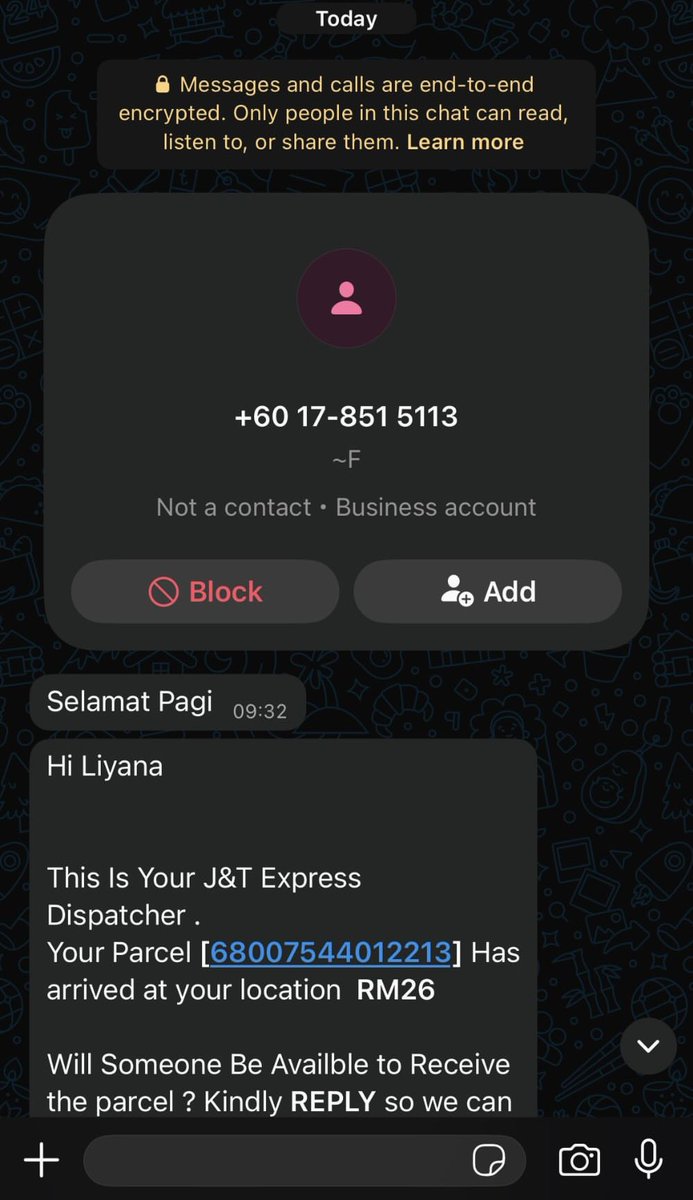 kongsiviralje's tweet photo. What is this behavior? Pagi2 lagi dah buat orang emosi.

Kalau nak tau parcel tu legit ke tak, cust kena ikut cara ni..

shein/temu starting no tracking dia 69
tiktok 6800
platform luar (fb / pinduoduo etc) 632 
post direct jnt 650 
platform dari china CNMY 
parcel scammer  632 

Kredit : yanafirahh