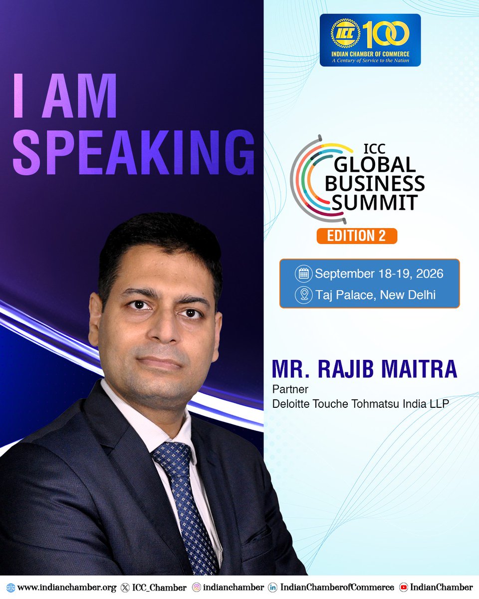 ICC_Chamber's tweet photo. The ICC Global Business Summit 2026 is a premier platform where industry leaders, innovators, and policymakers come together to share insights and shape the future of business. With distinguished speakers from industry, the Summit promises thought‑provoking discussions on growth, sustainability, and collaboration across sectors. 

To know more, please visit https://t.co/BLibMAuvWB. 

Join us and be part of India’s most influential stage for global business leadership and innovation.

#GlobalBusinessLeadership #InnovationAndGrowth #IndustryVoices #IndianChamberOfCommerce #ICCGlobalBusinessSummit

@pksatija | @jswsteel | @Jindal_Official | @Deloitte | @amalgamsteel