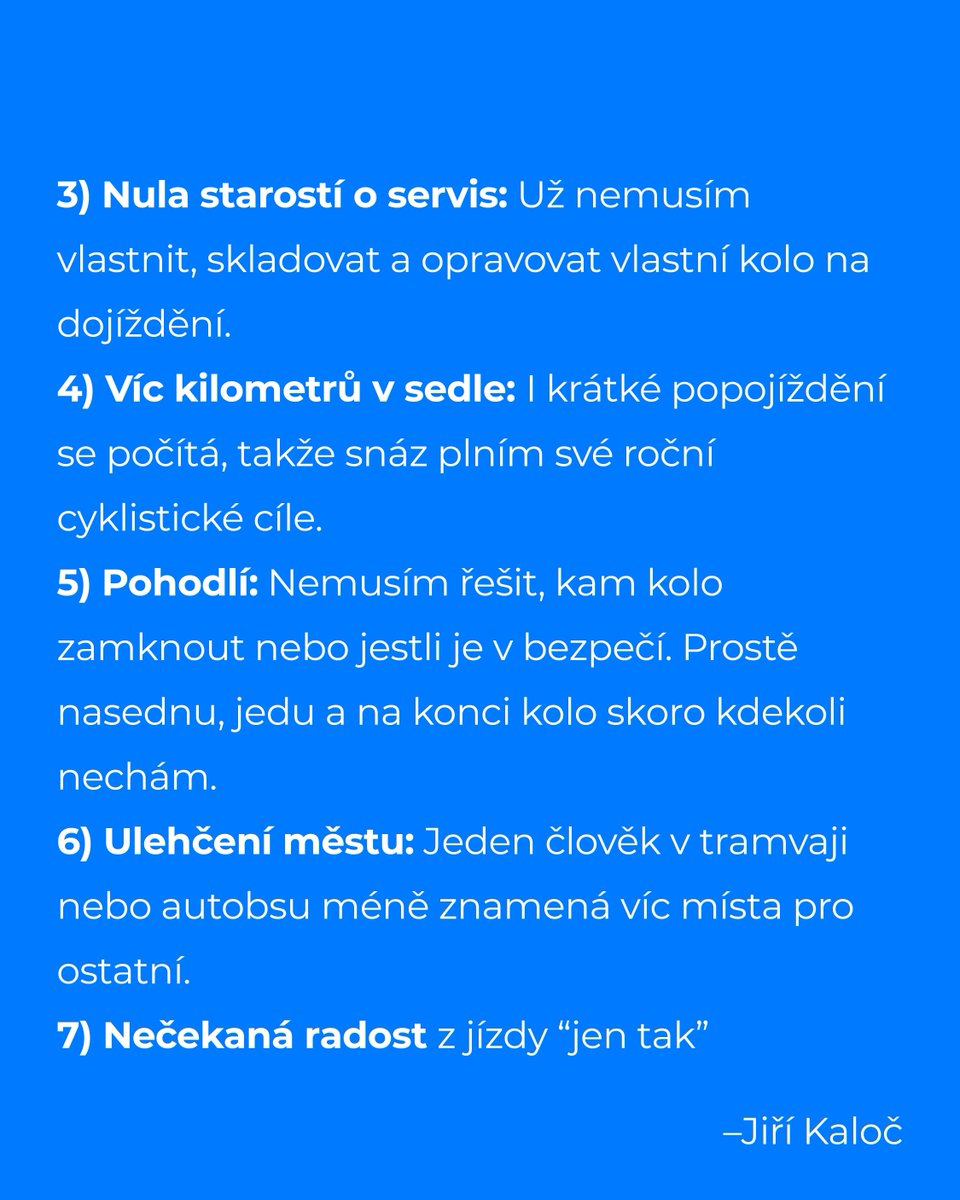 mestemnakole's tweet photo. 🌊 Glosa Jiřího Kaloče: Sdílená kola – Proč jsem je roky ignoroval a teď je miluji 🚲 Doporučené příjemné čtení i pro nadšené uživatele sdílených kol:
https://t.co/4eJxiZcHhy https://t.co/Ae18QI5zvY