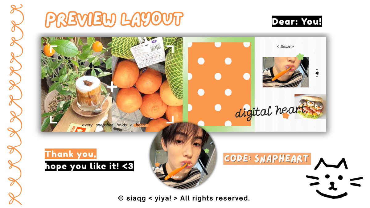 siaqg's tweet photo. boleh minta tolong retweet? thanks ♡ 

kenalan yuk? 👀⭐ aku punya anak baru bernama < snapheart > 🏹💗 tolong cintai banyak-banyak yaa! layout bao shangen, wonyoung, dan seonghyeon ufs .. ❥ 

ada open titip ( optip ) with special price 8.000, scroll down! <3 #zonauang https://t.co/MDqXkl8K6W