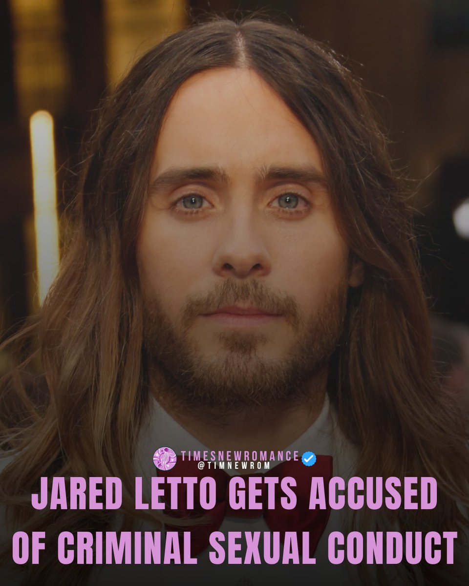 TimNewRom's tweet photo. Four women are accusing Jared Leto of criminal sexual conduct when they were only teenagers.

BBC has gotten reports from multiple woman who encountered Leto between 2002 and 2016. Leto's representatives have stated these stories are false. https://t.co/DyYRkrw6ue