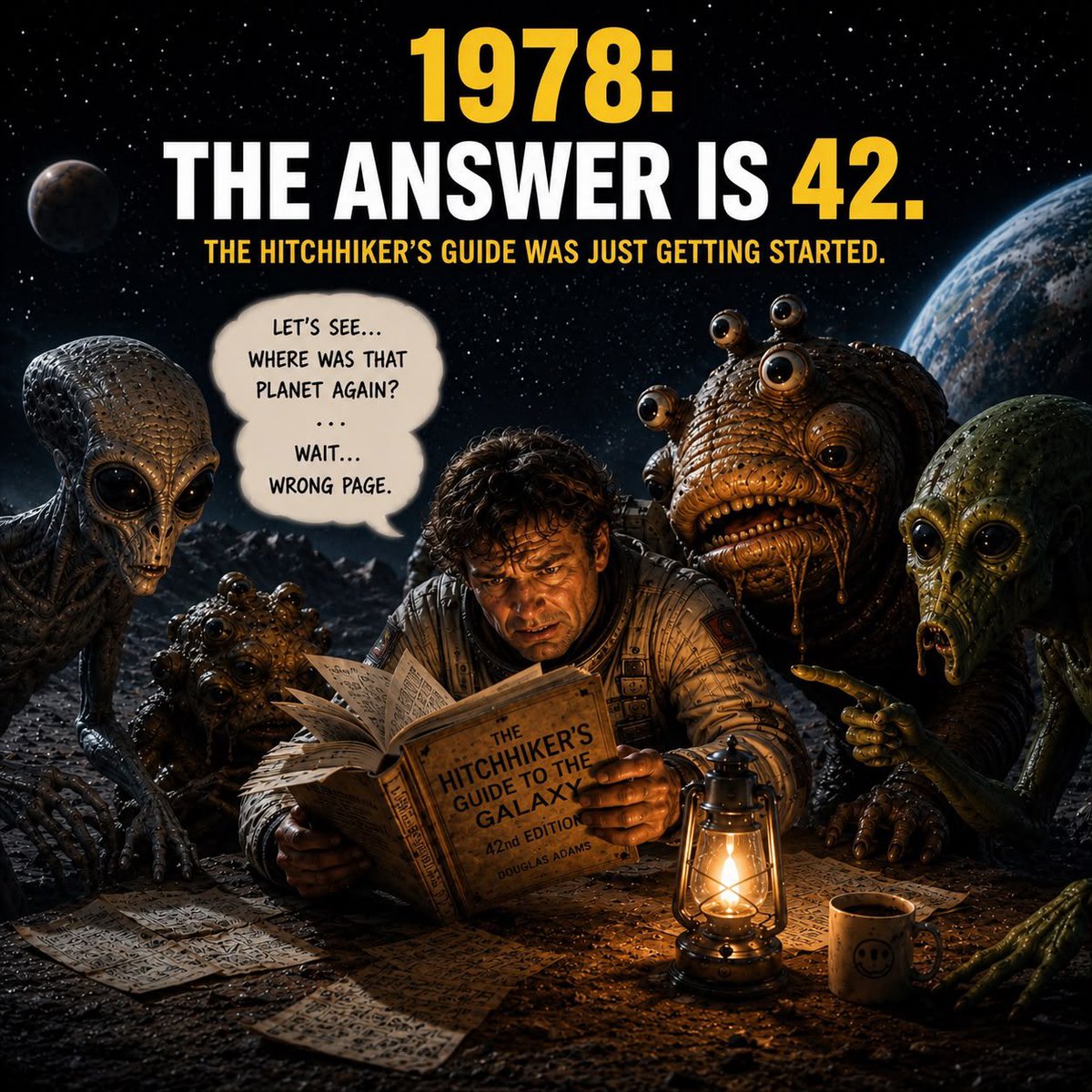 Block_Slinger1's tweet photo. Douglas Adams gave the galaxy a Guide.

The galaxy immediately proved it still had questions.

Turns out “Don’t Panic” was excellent advice.

@openservai
$SERV https://t.co/O7RU6sfFNd