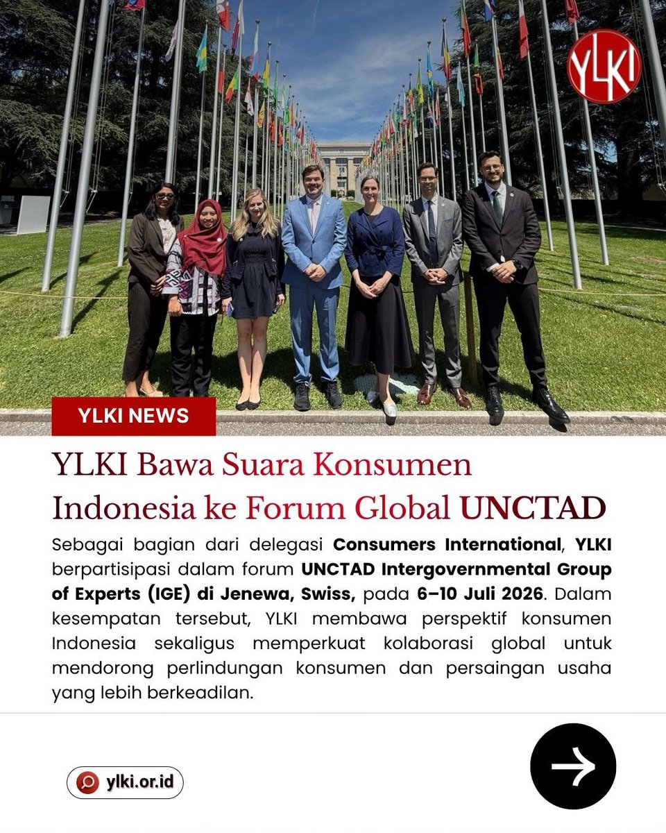 YLKI_ID's tweet photo. Dari Indonesia ke Jenewa: Membawa Suara Konsumen ke Forum Global

Tahukah kamu bahwa isu perlindungan konsumen tidak hanya dibahas di tingkat nasional, tetapi juga menjadi agenda penting dunia? https://t.co/70hGcAypCx