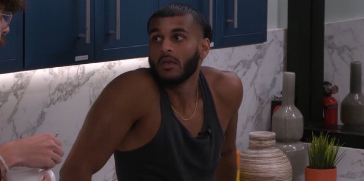 boredfawn's tweet photo. We hated on him heavy week 1 but he’s lowkey the #1 guy left In the house #bb28 https://t.co/c5BzeseGGC