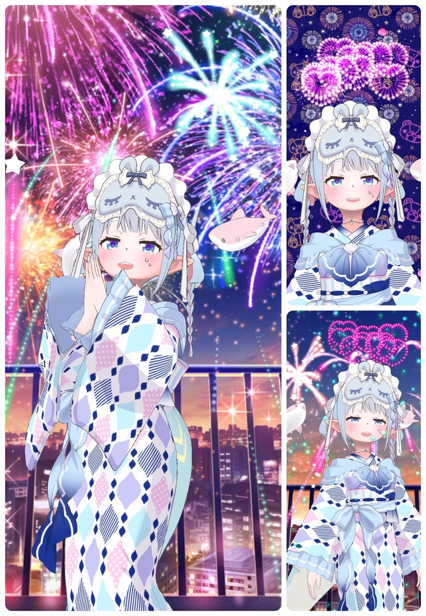 shirokami_same's tweet photo. ﾅﾝﾄﾅﾝﾄ!!!!!花火ABCの壁紙達成させていただきました…!!
さめちゃんにたくさん花火大会見せてくれて、壁紙到達させてくれてありがとう!!🎆
はじめての壁紙、大切につかうね✨(⸝⸝⸝ ᷇•⩊• ᷆⸝⸝⸝)
ほんまにきれ~~~い😭
今月の配信は終了ですっ♡また来月🫡 https://t.co/QtCOxu7CEH