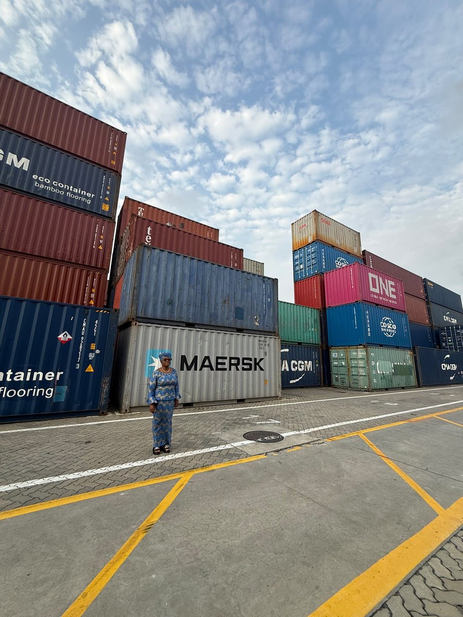 NOIweala's tweet photo. At the Lagos Free Zone (@LFZTolaram) and Lekki Deep Sea Port @LekkiPort in Lagos, Nigeria. Looking at the potential of Special Economic Zones to spur industrialization and increase value-added trade. Many thanks for the warm welcome by MD of LFZ, Ms. Adesuwa Ladoja, and ED of Tolaram Group, Mr. Navin Nahata.