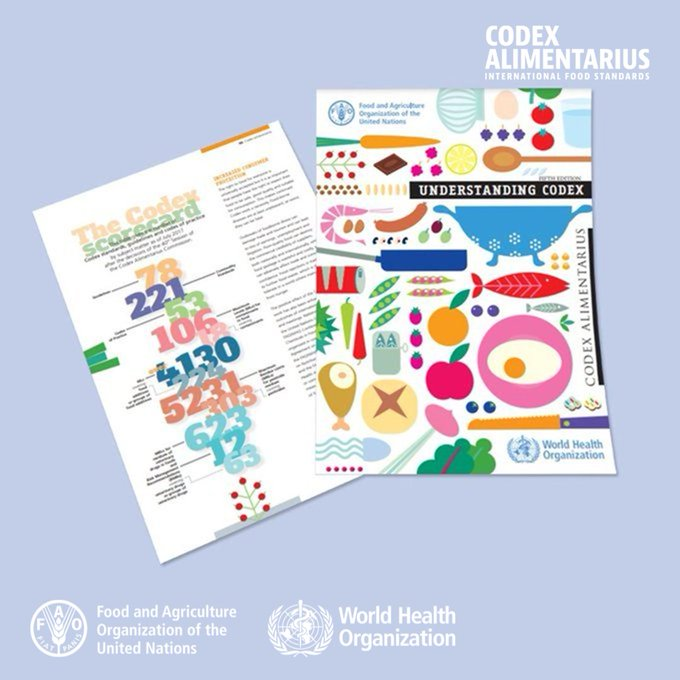 FAOWHOCodex's tweet photo. 📚 | #WeekendReading 4⃣ U❗️

👉 "Understanding Codex" a useful tool to introduce the Codex Alimentarius and its collection of international food standards to everyone. Available in English, French, Spanish, Arabic, Chinese and Russian.

📲➡️ https://t.co/amYNRztxQL 

#FoodSafety https://t.co/KfXy5xuEUH