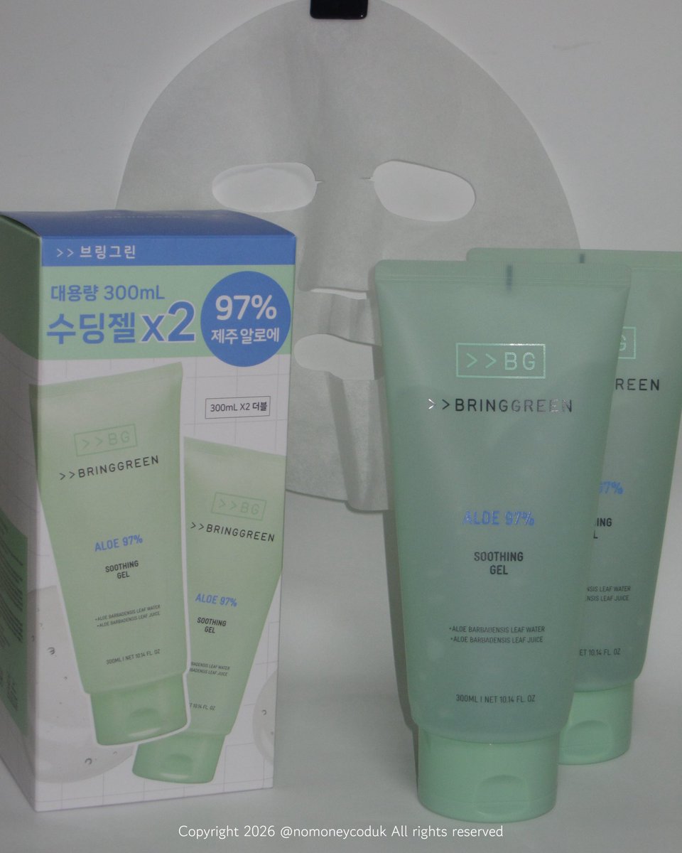 nomoneycoduk's tweet photo. [광고] #RT이벤트 @bringgreen_kr

RT추첨 3분께 브링그린 알로에 수딩 젤 300ml 단품을 드립니다💝(당발 8/5)

여름 휴가지에서 선크림만 믿고 마음껏 놀다 보면, 
어느새 피부가 화끈거리고 있더라구요🥵
그런 날 애프터케어로 딱인 브링그린의 알로에 97% 수딩 젤이 기획세트로 나왔어요🤩

평소에 알로에 수딩 젤로 피부 진정해주는 편이라
이번 마스크시트팩 한정 기획 세트가 마음에 쏙 들더라구요.
대용량 알로에젤 기획 세트라 햇빛에 자극받은 얼굴 뿐만 아니라 온몸에
듬뿍듬뿍 쓰기 좋아서 휴가 갈 때 꼭 챙기는 선케어템이에요🤭

🔗 https://t.co/BrqAbZ2OzQ