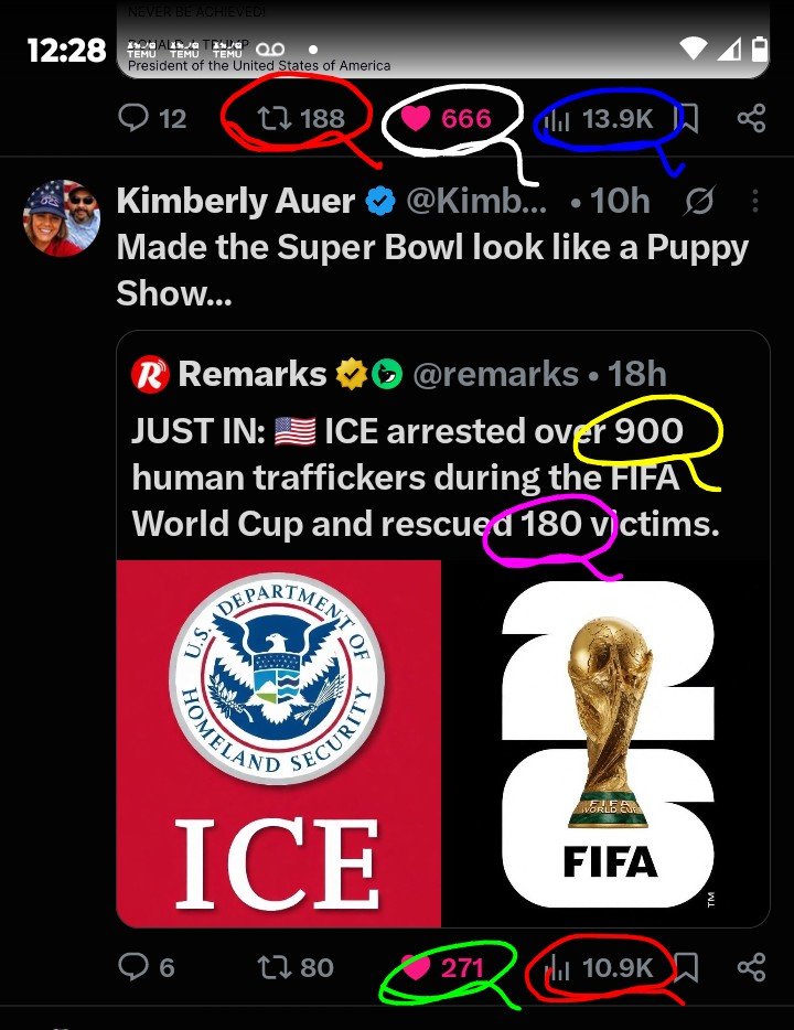 DeanDavis33's tweet photo. 6️⃣6️⃣6️⃣ #SixSixSix 😎
😏 #WhatAreTheOdds 
1️⃣0️⃣9️⃣ #OneZeroNine 
9️⃣0️⃣0️⃣ #NineHundred 
1️⃣8️⃣0️⃣ #OneEightZero 
2️⃣7️⃣1️⃣ #TwoSevenOne 
1️⃣3️⃣9️⃣ #OneThreeNine 
1️⃣8️⃣8️⃣ #OneEightEight https://t.co/l3hvYXEeX4