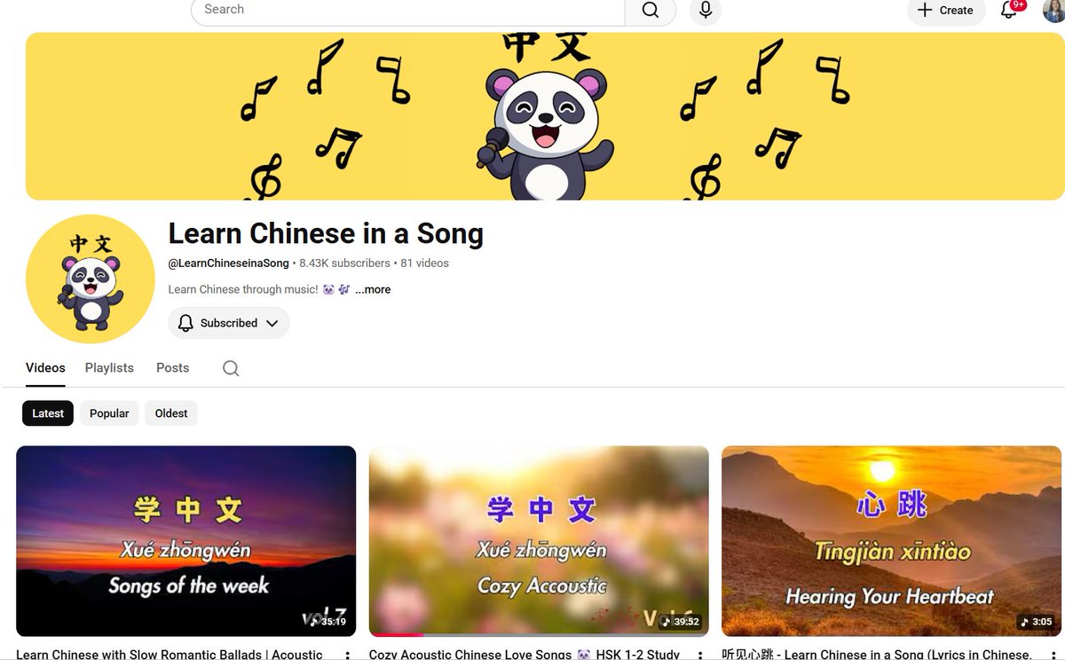 chaoticsnana's tweet photo. buat yang lagi belajar Mandarin, coba cek Learn Chinese in a Song di YouTube

✨ Hanzi + Pinyin + English subtitle
✨ lagu-lagu santai
✨ kosakata HSK dasar
✨ cocok buat yang gampang hafal lewat musik

videonya simpel dan enak buat passive learning sebelum tidur, pas commuting, atau sambil kerja, karena belajar Mandarin nggak harus selalu buka textbook loh!

linknya dibawah ini ya
https://t.co/CTElxwpZpK

Kalau kalian punya rekomendasi channel YouTube Mandarin favorit juga, drop di kolom komentar ya! 👀