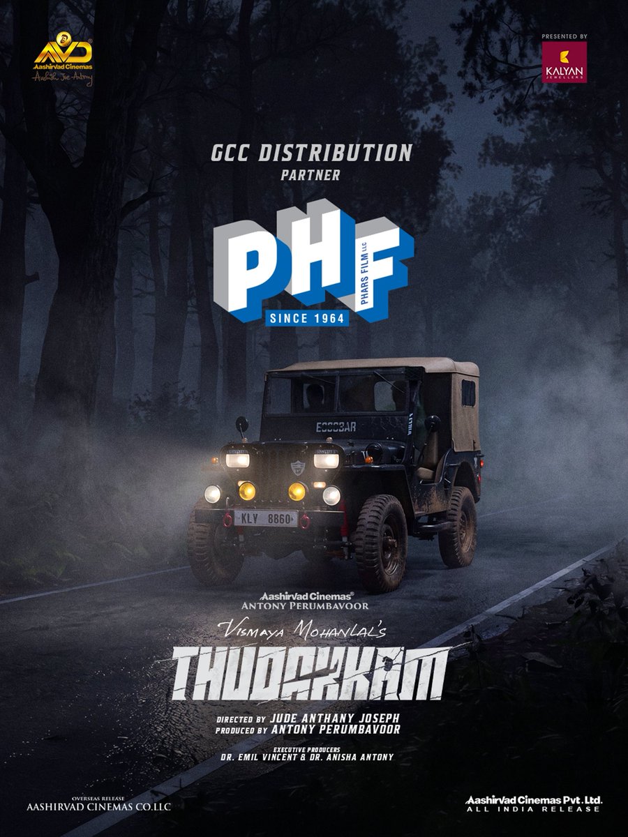 AVDdxb's tweet photo. Proud to continue our association with @PharsFilm 

Bringing #Thudakkam to audiences across the GCC from August 7. 

#JudeAnthanyJoseph
@vismayamohanlal #AashishJoeAntony @antonypbvr @aashirvadcine https://t.co/4ZrqrGMvjt