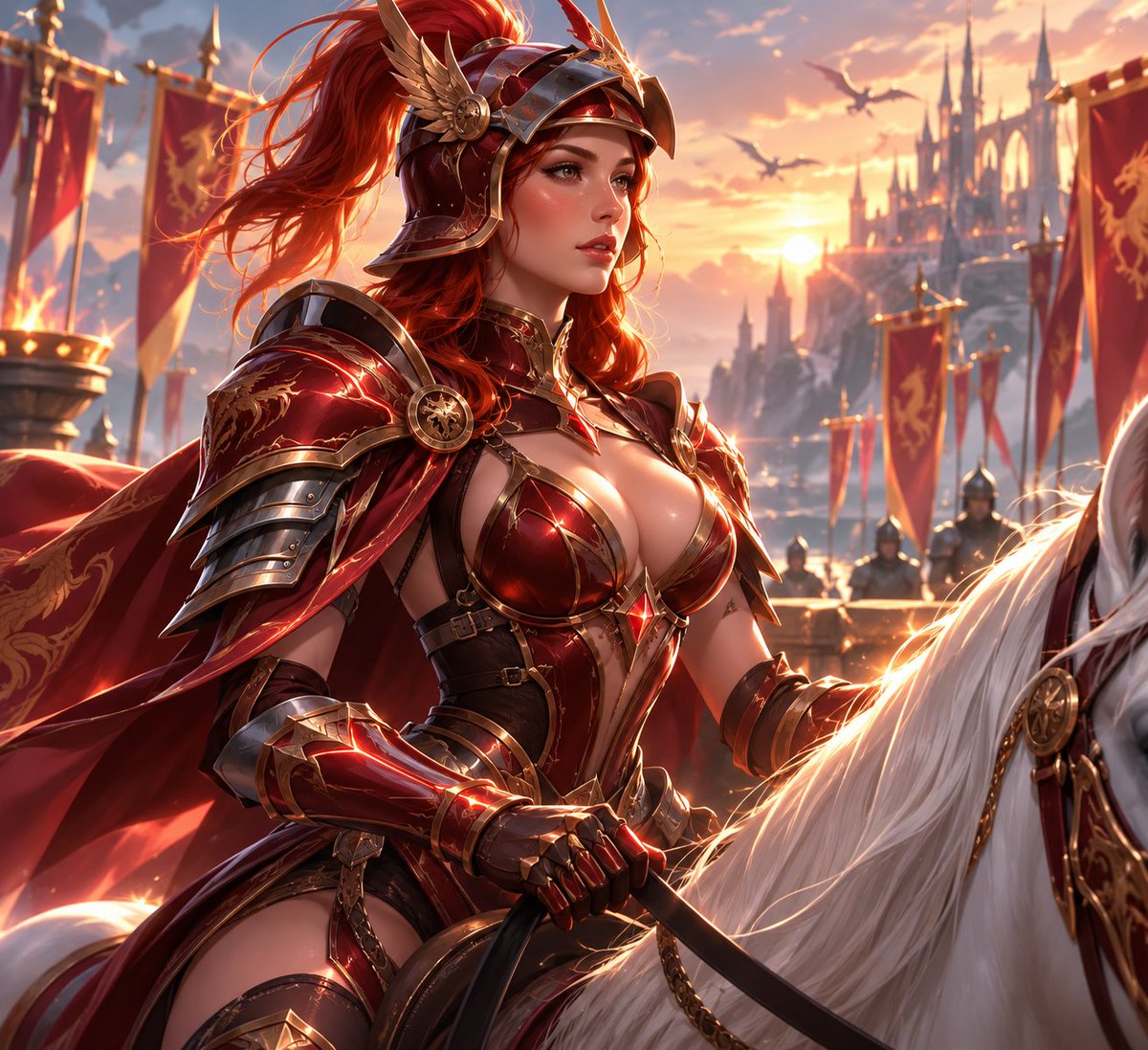 GemGirlsAI's tweet photo. Ready to rally under this knight's banner? ⚔️🛡️ #sol #aiart #memecoin https://t.co/1UB0hsaFGF