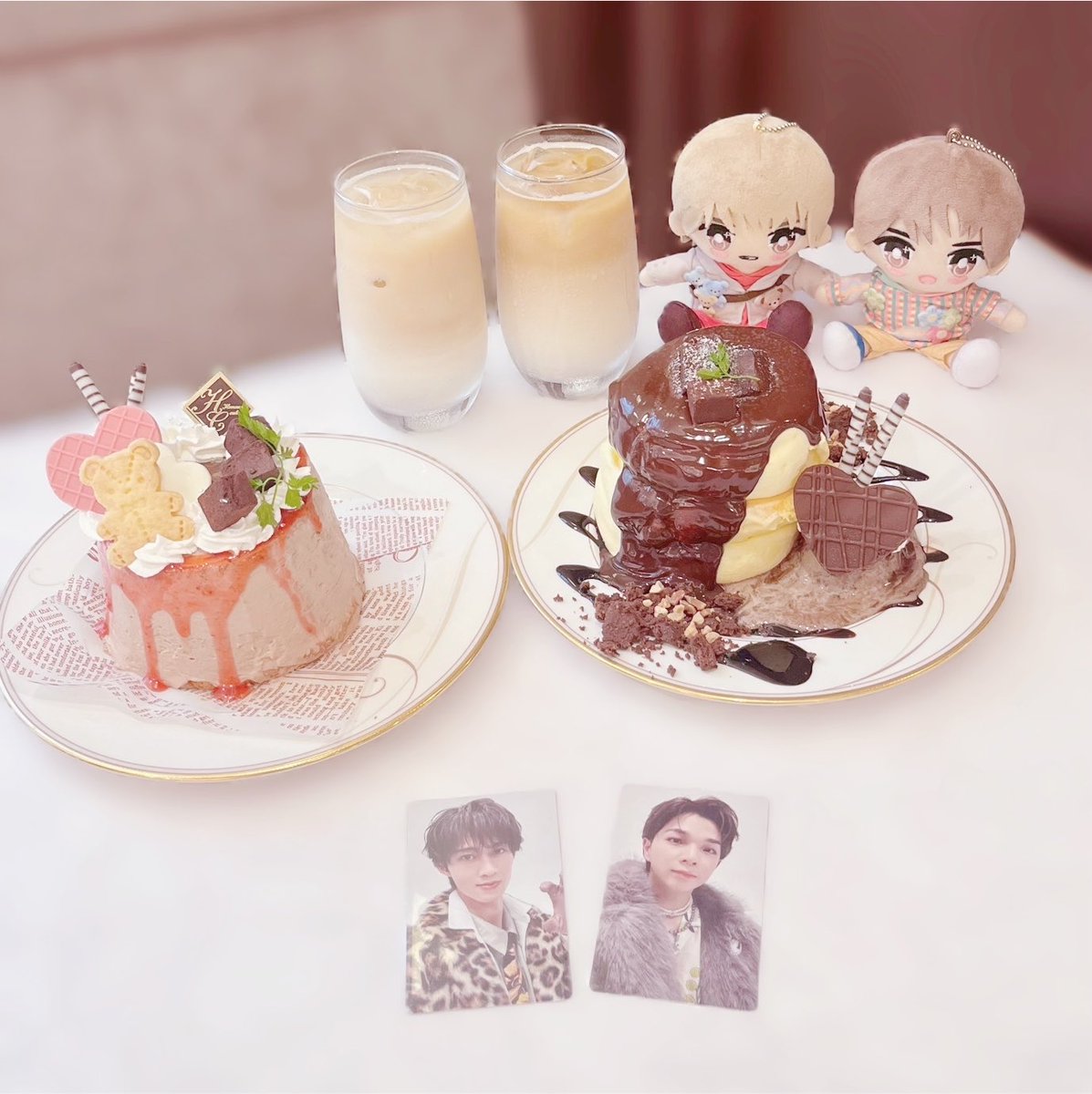 meltydaichu's tweet photo. 美味しいパンケーキとそのざき❤️🩵 https://t.co/YwNRNL00kQ