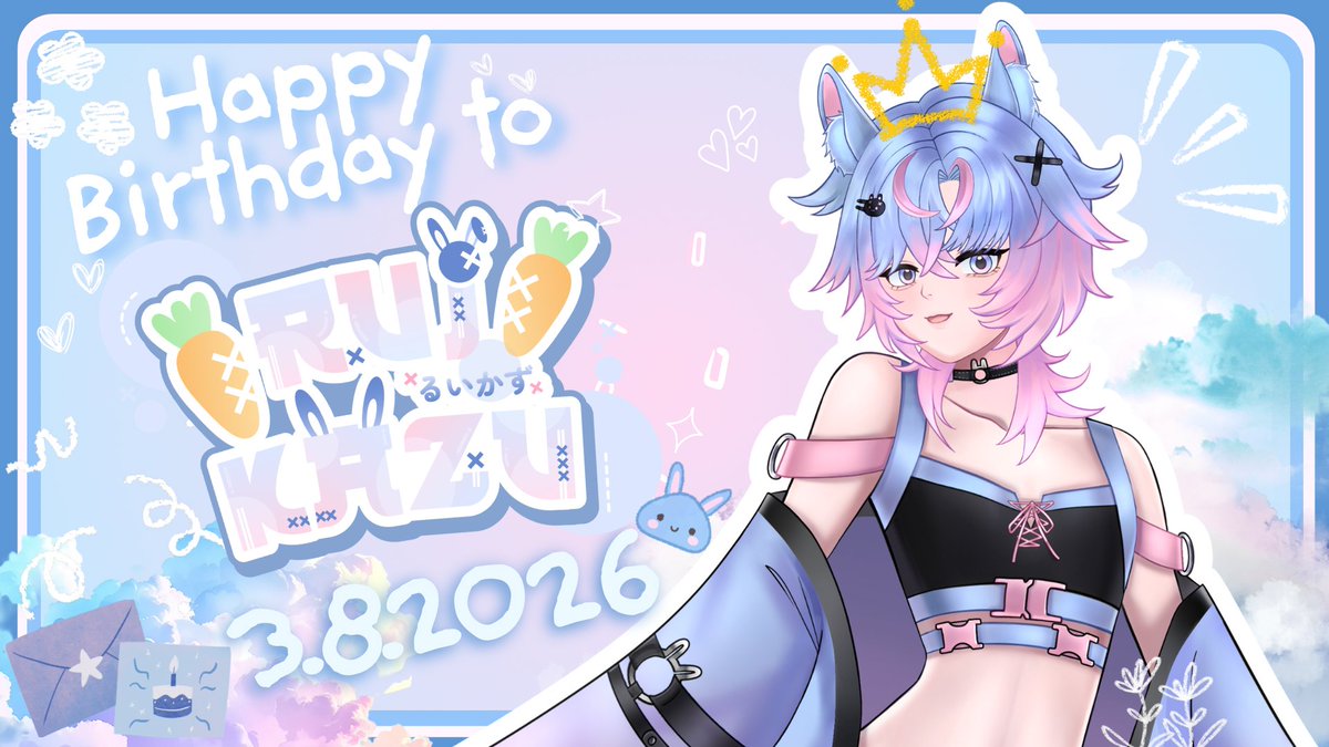 EXia_VTProject's tweet photo. 🩷🎂 03.08.2026 🎂🩷
Happy Birthday To @Rui_EXia 🐇🍡🍃
มาเจอกันในไลฟ์คืนนี้นะคะ { 20:00 GMT+7 }
https://t.co/q4Xj2AyGyQ?
#EXIAProjectVT #VTUBERTH #RuiSketch
#Rui_EXia #Prologue_EXia #RuiHBD2026 https://t.co/b21famkknU