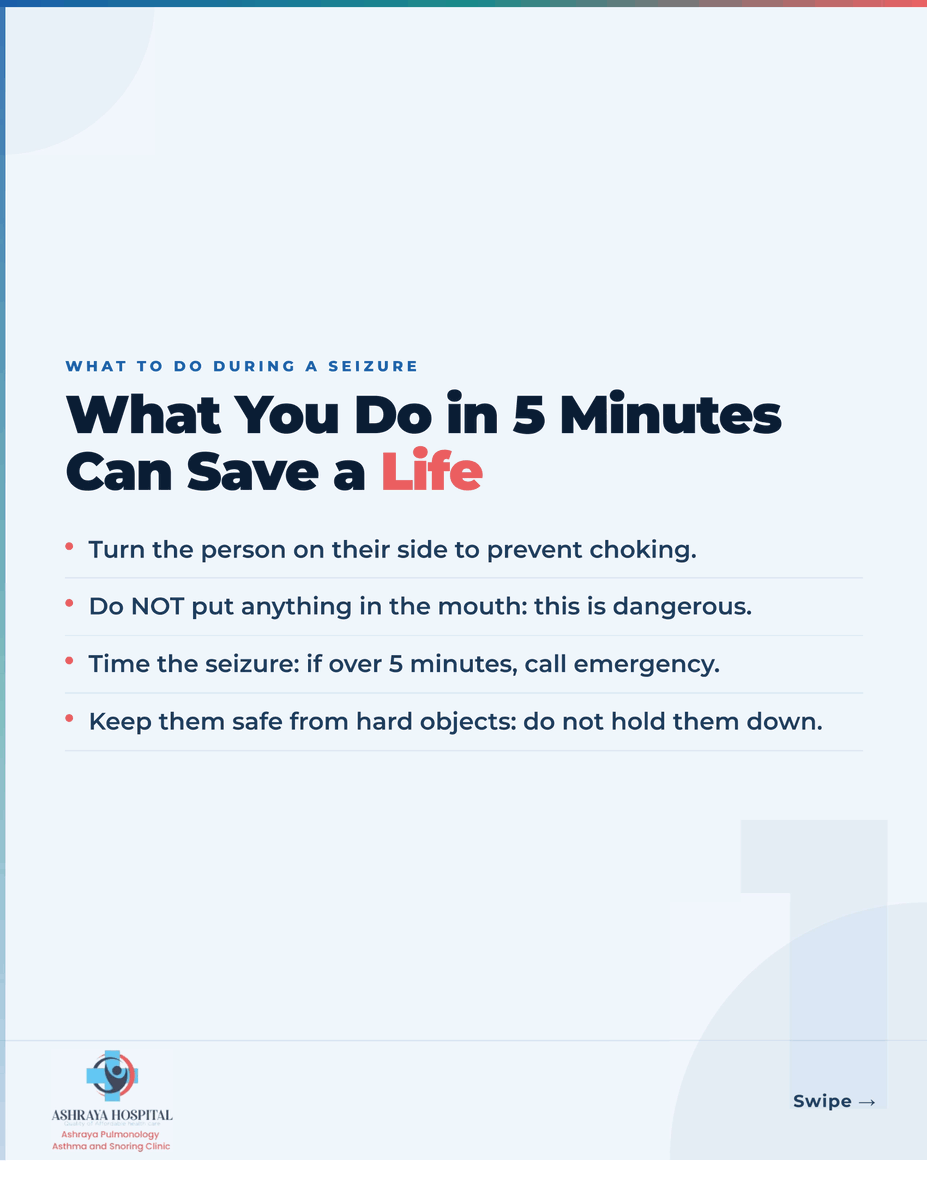 Ashraya_Pune's tweet photo. A seizure can happen to anyone. Stay calm, know the signs, and seek timely medical care. Early diagnosis and expert treatment can make a lasting difference.

#EpilepsyAwareness #SeizureCare #BrainHealth #Neurology #EEG #AshrayaHospital https://t.co/RNinH0XdrM