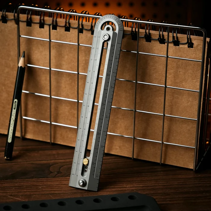 bellocedc's tweet photo. AllPro Ruler G2 — Grade 5 titanium measuring tool that earns pocket space.
Extendable + ruler, caliper, protractor, compass &amp; depth gauge.
$85 · engraving available.
#EDC #TitaniumEDC #EverydayCarry #EDCgear #PocketDump #Maker
https://t.co/raUeZaKBu5 https://t.co/163mFfR6JI