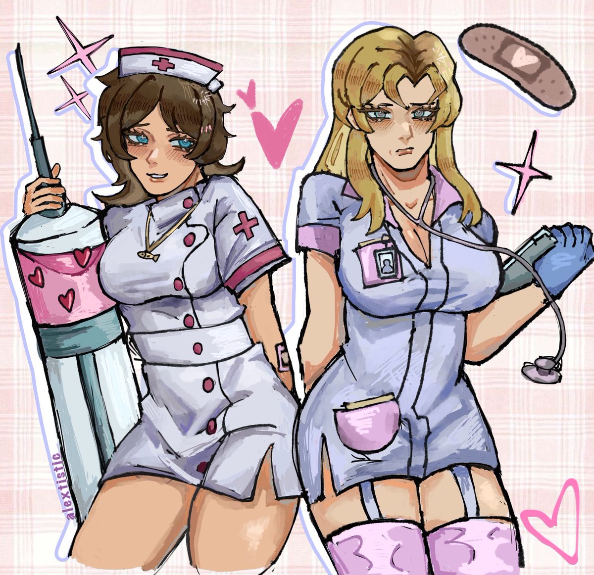 alextistics's tweet photo. fem deep and fem homelander but make them both nurses #deeplander https://t.co/R0ASOHY7uC