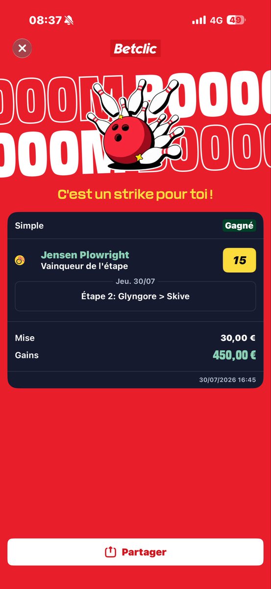 benjiverson33's tweet photo. Bonjour @WinamaxSport , je reviens vers vous suite à ma réclamation d'hier concernant le Tour du Danemark et le pari J.Plowright vainqueur. 

J'aimerais enfin une réponse claire de votre part 

Voici les faits :
1️⃣ Vous avez payé le pari vainqueur, conformément à vos CGU qui imposent de s'en tenir au premier résultat. 

2️⃣ Vous l'avez ensuite passé perdant, puis remis gagnant après l'arrivée (environ 10 minutes après la course) 

3️⃣ 20 minutes plus tard, après une prétendue "deuxième vérification", vous rechangez d'avis et le mettez de nouveau perdant !

J'aimerais un vrai éclaircissement sur vos CGU : on a l'impression que vous changez les règles selon ce qui est le plus rentable pour vous, une fois vous payez, une fois vous ne payez pas.

Pour rappel, vous avez exactement les mêmes CGU que @Betclic , qui eux ont payé comme le stipulent les règles de vos deux sites. 

Merci de régler ça rapidement.  @WinamaxSport 

Sans réponse de votre part je serais dans l’obligation de monter un dossier auprès de @ANJ_FR
