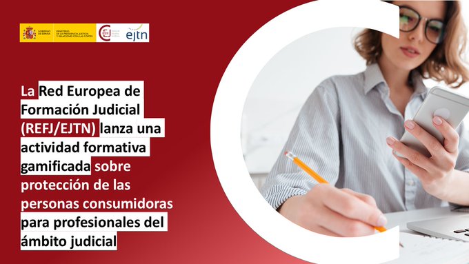 cejmjusticia's tweet photo. 🎮 ¿Ya conoces la nueva actividad formativa gamificada de la @EJTN_eu?

📚 Una forma dinámica e interactiva de reforzar conocimientos sobre protección de las personas consumidoras.

🔗 Descubre cómo participar en nuestra #NoticiaCEJ: https://t.co/Xo9tkzxZ9B https://t.co/xCjRXByg4e