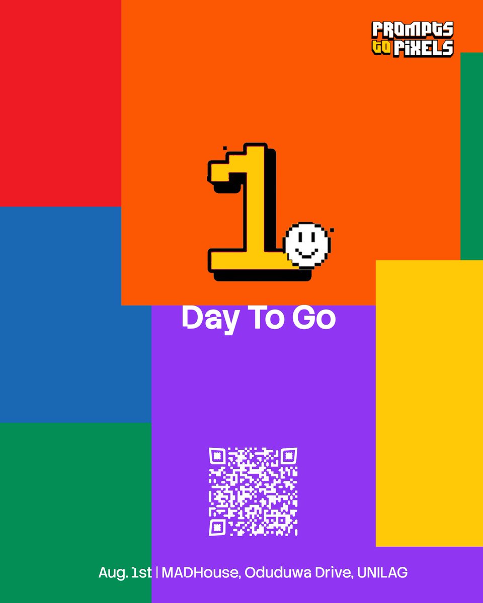 Prompts2Pixels's tweet photo. Tomorrow o!
The room will be buzzing with creatives, real conversations, fresh ideas, and new connections.
π MADHouse, Lagos
π 1 PM β 4 PM
If you've been saying, "I go register later," this is your cue. Later is now.
#PromptsToPixels #P2PMixer #lagoscreatives https://t.co/HIevBQqvXF