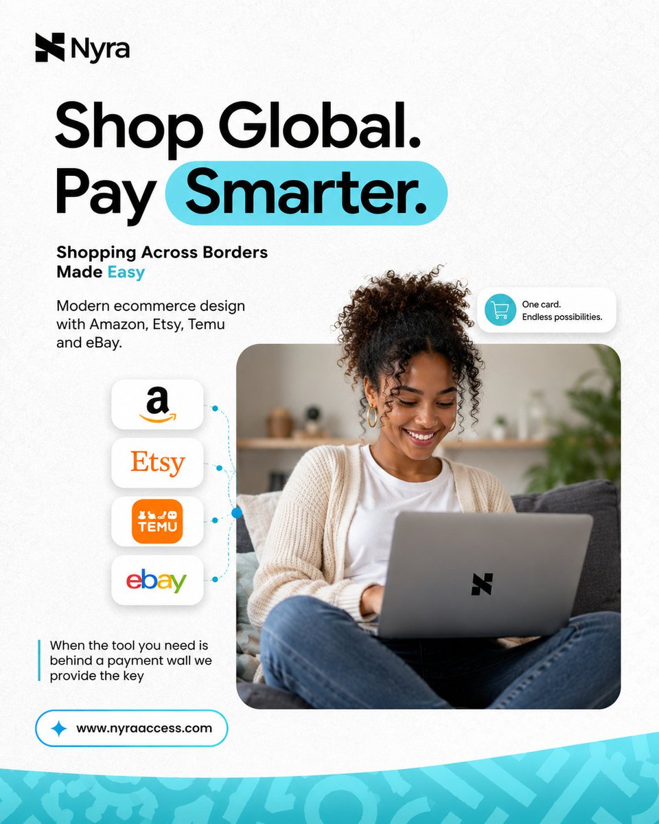 nyraaccess's tweet photo. Your next purchase could be anywhere in the world. 

One card. Smarter shopping.

https://t.co/czXfoRoZ4V https://t.co/xf5Zb6uxvn