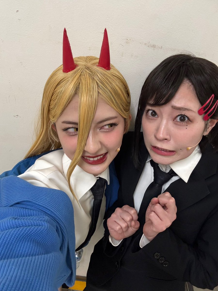 mahirucoda's tweet photo. 2人で自撮りとかしちゃうぜー！！！

#チェンステ 昼公演ありがとうございました🎪
毎日楽しいなぁ終わってほしくないよ。

@haruki_iwata 
はるちゃんいつもありがとう🌼 https://t.co/reFQ5cDKn0