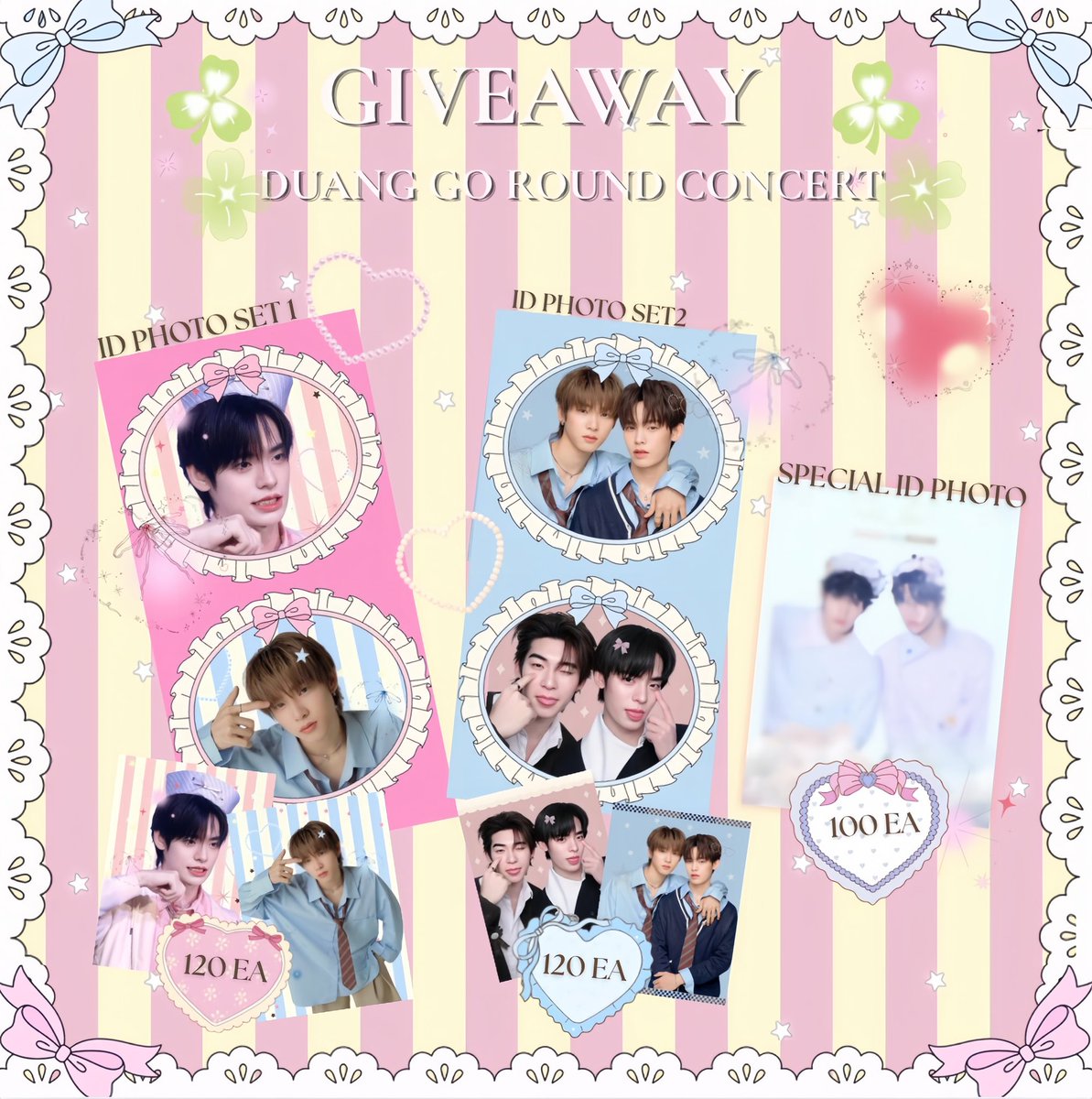 sayme0wzhaii's tweet photo. pls kindly rt ˖𓍢ִ໋❀
✿ ˚ ༘ { Giveaways } ˚ ༘ 🎀

✶  Id photo set 1 : 120 ea
✶  ld photo set 2 : 120 ea 
✿ special id photo : only 100 ea (!)

date: 15-16 aug 2026
location📍: impact arena
time : tba

- rt & show this tw (!)
-exchange pls dm (!)
-อย่าลืมมารับเด้กๆไปเลี้ยงกันน้า ( 🥺🫳🏻)

#เจอด้วงที่อิมแพคนะเธอ
#DuangGoRoundConcert  
#teeteepor