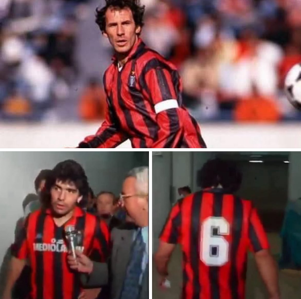 FBiasin's tweet photo. Maradona: “Questa appartiene a un grandissimo giocatore. Penso che Franco Baresi sia il massimo come difensore e questa maglia sarà un ricordo che terrò per il resto della mia vita”

Tra giganti ci si riconosce. Buon viaggio leggenda. https://t.co/gfLzaL9vzI