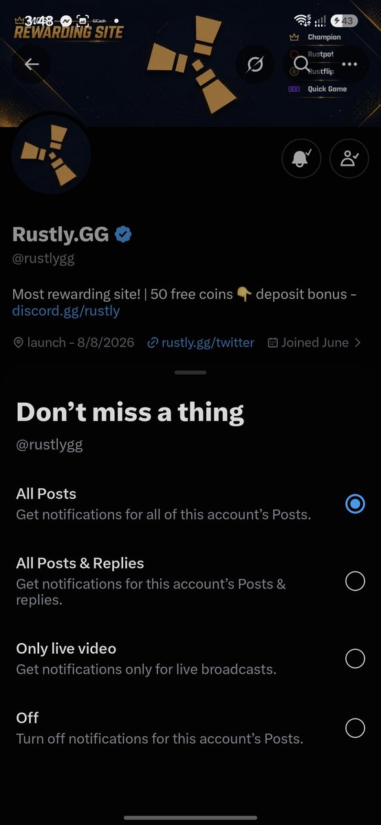 sayur1zz's tweet photo. @rustlygg @jordanmarketinq @eivrsxzn 

Thank you @rustlygg! https://t.co/JuxpFE9XP8