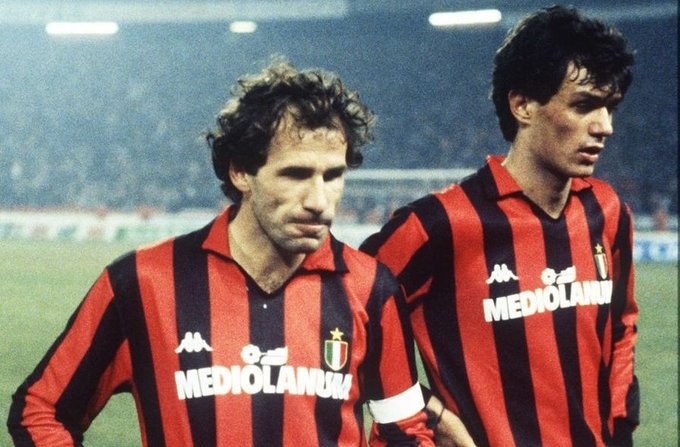 zenniha's tweet photo. In the 297 games that Paolo Maldini and Franco Baresi played together, they kept 141 clean sheets and conceded only 221 goals.

Legends! 
And Baresi says goodbye to the world 
WHAT A DEFENDER 
Sleep well legend 😭❤️ https://t.co/2mbXhX8nRi